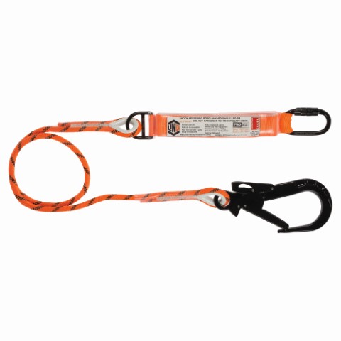 LINQ ROPE LANYARD SNG LEG 1 X D.A KARABINER 1 X T.A SCAFF HOOK